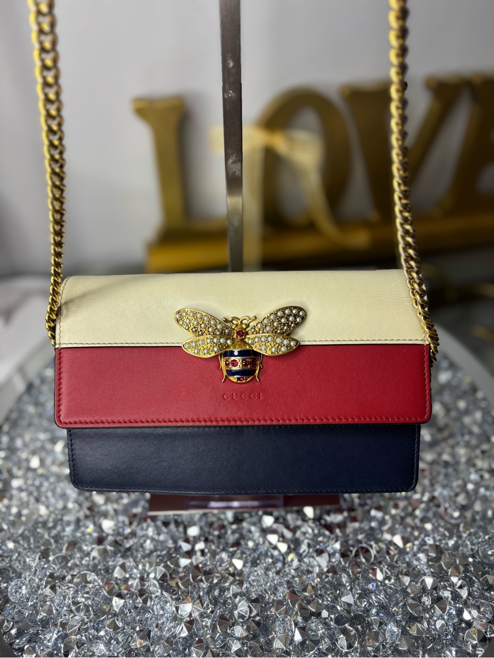 Gucci Queen Margaret Leather Mini Bag EUC
